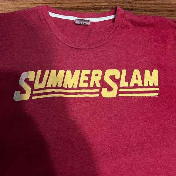 Homage WWE Summer Slam T-Shirt Red XXL 2021 Graphic Tee Wrestling Men's - Picture 3 of 6